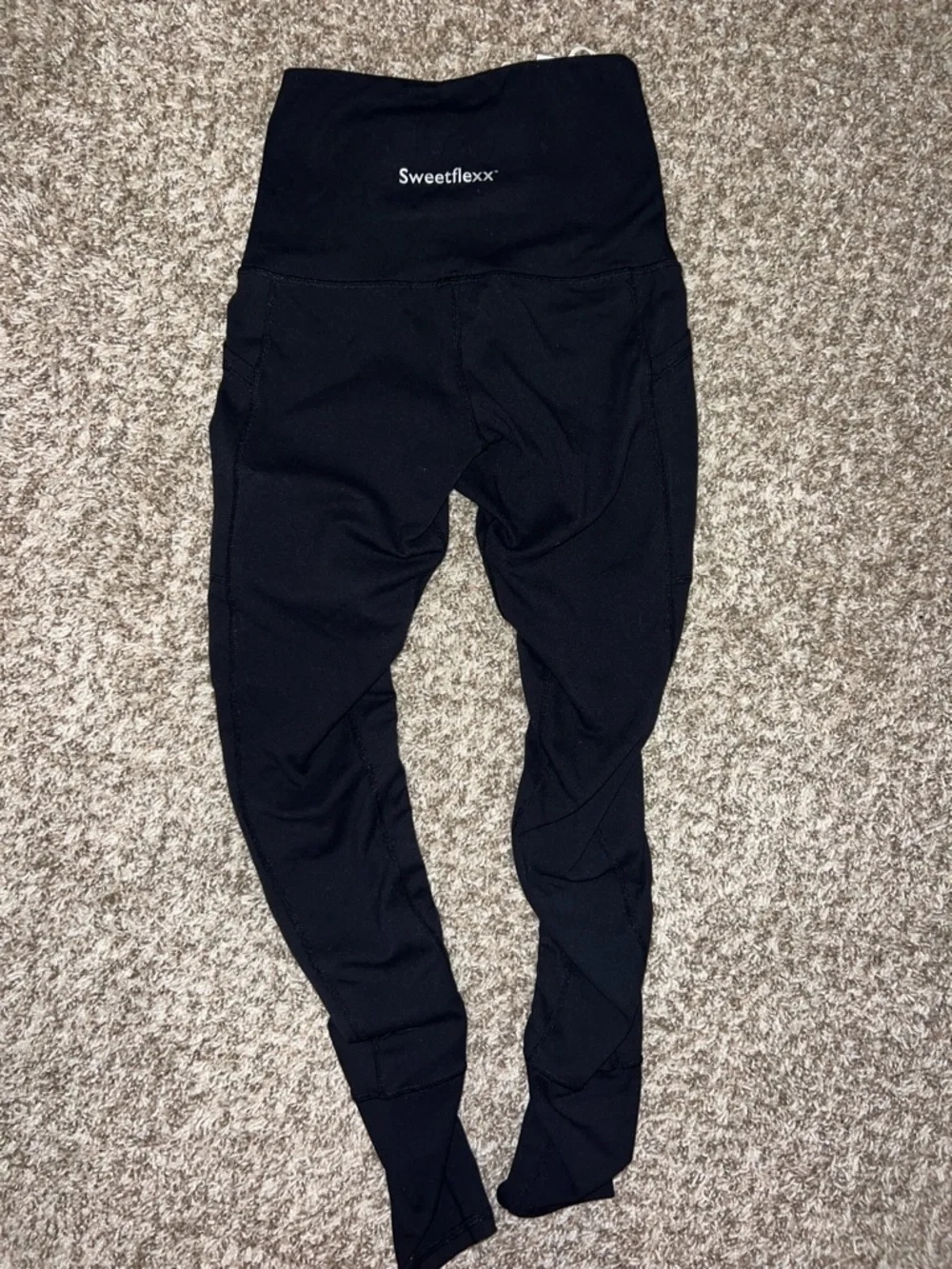 NWT! Sweetflexx Resistance Band Hi Rise Black Full Length Leggings sizes 2, 6, 8 - Picture 8 of 15